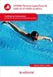 Portada del libro Técnicas específicas de nado en el medio acuático. afdp0109 - socorrismo en instalaciones acuáticas