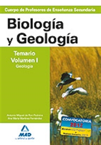 Portada del libro Cuerpo de profesores de enseñanza secundaria. Biología y geología. Temario. Volumen i. Geología