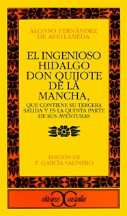 Portada del libro El ingenioso hidalgo Don Quijote de la Mancha.