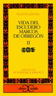 Portada del libro Vida del escudero Marcos de Obregón, II.