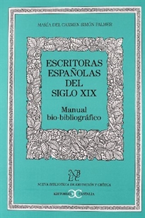 Portada del libro Escritoras españolas del siglo XIX                                              .