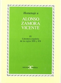 Portada del libro Homenaje a Alonso Zamora Vicente, vol. IV                                       .