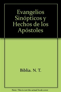Portada del libro Evangelios Sinópticos y Hechos de los Apóstoles