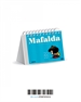Portada del libro Mafalda 2022, calendario de escritorio azul claro